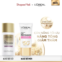 Kem Chống Nắng L'OREAL Mịn Nhẹ, Bảo Vệ Da, Ngăn Ngừa Lão Hóa UV Defender Serum Protector SPF 50+/PA++++ 50ml