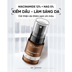 Serum DrCeutics Hỗ Trợ Dưỡng Sáng, Giảm Thâm Mụn, Kiềm Dầu Niacinamide 12%+ NAG 5% 30g