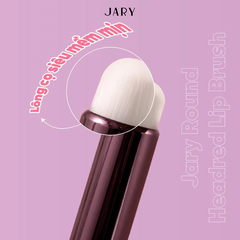 Cọ Tán Môi Đầu Tròn Lùn JARY Round Headred Lip Brush - Kèm Túi