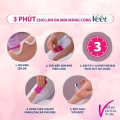 Kem Tẩy Lông VEET Silk & Fresh Hair Removal Cream