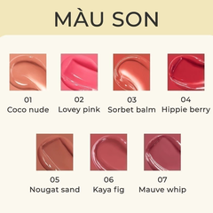 Son Dưỡng Dạng Thỏi Có Màu Thuần Chay Dưỡng Ẩm Mềm Môi ROMAND Glasting Melting Balm 3.5g