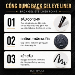 Kẻ Mắt Tonymoly Back Gel Eyeliner Long Brush