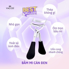 BM03 - Bấm Mi VACOSI Modern Lash Curler (Cán Đen)