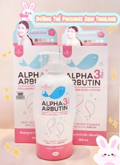 Sữa Dưỡng Thể Precious Skin Alpha Arbutin Dưỡng Trắng Da 3 Plus + Collagen 500ml