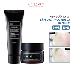 Kem Dưỡng Ẩm Klairs Làm Dịu & Phục Hồi Da Ban Đêm Midnight Blue Calming Cream
