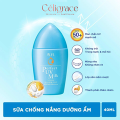 Sữa Chống Nắng Senka Kiềm Dầu, Mịn Lì SPF50/PA++++ Perfect UV Milk 40ml