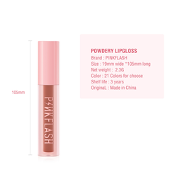 Son Kem Lì PINKFLASH Mềm Mịn Như Nhung Powdery Lipgloss PF-L16 1.6g