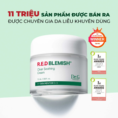 Kem Dưỡng Ẩm Dr.G Làm Dịu Da, Hỗ Trợ Phục Hồi Và Giảm Đỏ Da R.E.D Blemish Clear Soothing Cream 70ml