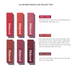 [CLESAL2401 - DATE 04/2024 - 08/2024] Son Kem Lì Lilybyred Mood Liar Velvet Tint 4.2G