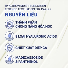 [SPECSAL24] Kem Chống Nắng Innisfree Dưỡng Ẩm Và Cải Thiện Nếp Nhăn True Hyaluron Moisture Sunscreen SPF50+PA++++ 50mL
