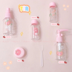 CM-KL1228 [SET 6 MÓN] - Bộ Chiết Mỹ Phẩm TTR Carmen Heli (Hồng)