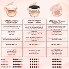 [DƯỠNG ẨM - XANH] Phấn Nước Lime Dưỡng Ẩm V Collagen Ample Cushion SPF50+ PA+++  20g