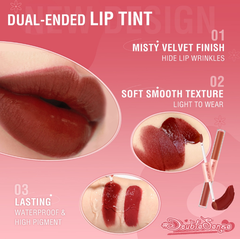 Son Kem Tint Lì PINKFLASH 2 Đầu Duo Lip Gloss PF-L13 1.3g*2