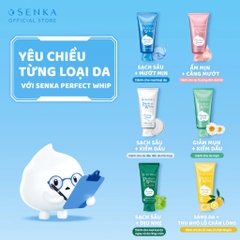 Sữa Rửa Mặt Senka Dưỡng Sáng Mờ Thâm Perfect Whip Vit C 100g