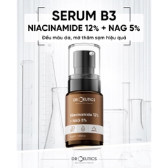 Serum DrCeutics Hỗ Trợ Dưỡng Sáng, Giảm Thâm Mụn, Kiềm Dầu Niacinamide 12%+ NAG 5% 30g