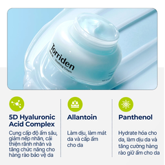Kem Dưỡng Làm Dịu, Dưỡng Ẩm, Căng Mịn Da Torriden Dive-In Low Molecular Hyaluronic Acid Soothing Cream 100ml