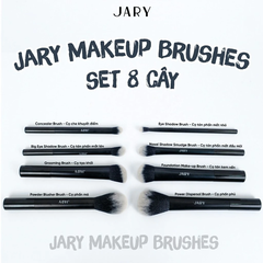 Bộ Cọ Trang Điểm Set 8 Cây Kèm Túi Đựng Da PU Jary Makeup Brush