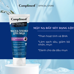 Mặt Nạ Đất Sét Compliment No Problem Mask Giúp Làm Sạch Sâu Kiểm Soát Dầu Giảm Bã Nhờn 80ml