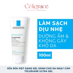 [CLESAL2401 - DATE 07/2024] Gel Rửa Mặt Làm Sạch Dịu Nhẹ, Dưỡng Ẩm Dành Cho Da Nhạy Cảm La Roche-Posay Toleriane Ultra Dermo-Hydrating Foaming Gel Amino Acid Cleanser 100ml