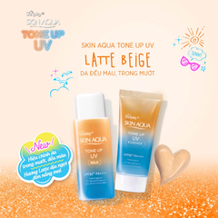 Sữa Chống Nắng Sunplay SKIN AQUA Hiệu Chỉnh Sắc Da Tone Up UV Latte Beige Milk SPF50+ PA++++ 50g (Cam-Chai)