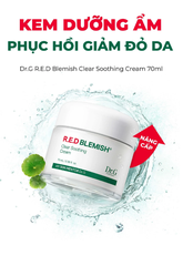 Kem Dưỡng Ẩm Dr.G Làm Dịu Da, Hỗ Trợ Phục Hồi Và Giảm Đỏ Da R.E.D Blemish Clear Soothing Cream 70ml