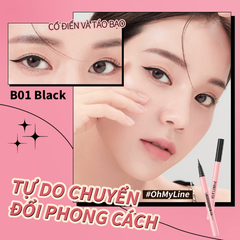Bút Kẻ Mắt Nước PINKFLASH Chống Nước Lâu Trôi Waterproof Easy Eyeliner PF-E01 0.6g