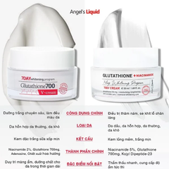 Kem Dưỡng Angel's Liquid Làm Sáng Da, Mờ Thâm 7 Day Whitening Program Glutathione 700 V-Cream 50ml