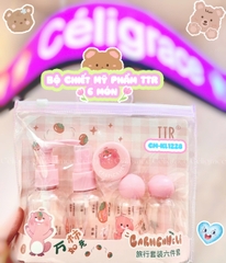 CM-KL1228 [SET 6 MÓN] - Bộ Chiết Mỹ Phẩm TTR Carmen Heli (Hồng)