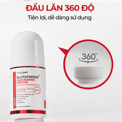 Lăn Khử Mùi Angel's Liquid Mờ Thâm, Dưỡng Trắng Da Glutathione+ Niacinamide Arbutin Cooling Fresh Deodorant 60ml (Mẫu Mới)
