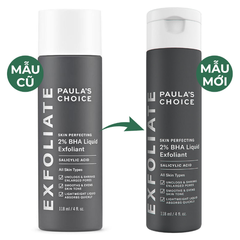 Tẩy Tế Bào Chết Hóa Học Paula's Choice Thu Nhỏ Lỗ Chân Lông, Giảm Mụn Đầu Đen Và Mụn Ẩn Skin Perfecting 2% BHA Liquid Exfoliant