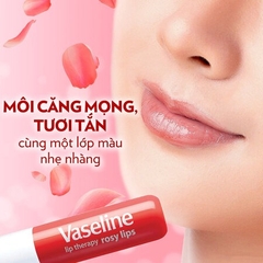 Son Thỏi Vaseline Dưỡng Ẩm, Chống Nứt Nẻ Môi Không Màu Lip Therapy Dạng Thỏi 4.8g