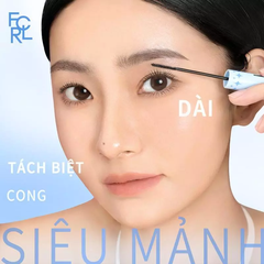 Mascara FOCALLURE Siêu Mịn 2mm Chống Thấm Nước Có Lược Chải Mi Làm Cong LE01 (Xanh)
