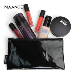 MAANGE - Túi Đựng Cọ Trang Điểm Không Thấm Nước Chất Liệu PU 0117