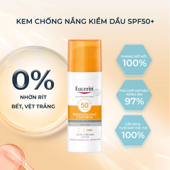 Kem Chống Nắng Eucerin Kiềm Dầu & Ngừa Mụn Sun Dry Touch Acne Oil Control SPF 50+ 50ml