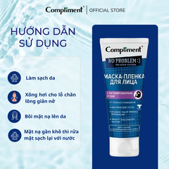 Mặt Nạ Đất Sét Compliment No Problem Mask Giúp Làm Sạch Sâu Kiểm Soát Dầu Giảm Bã Nhờn 80ml