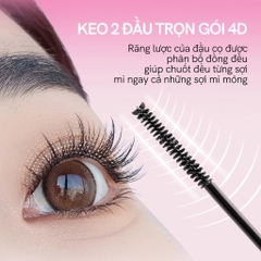 Keo Dán Mi MLEN DIARY 2 Đầu Chải Dạng Mascara 4IN1 Kết Hợp Dung Dịch Tẩy Keo 8g