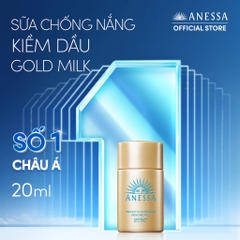 Kem Chống Nắng Anessa Dạng Sữa Chống Trôi - Kiềm Dầu Perfect UV Sunscreen Skincare Milk SPF50+/PA++++ (Chai Vàng)