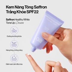 Kem Dưỡng Gilaa Nâng Tông Sáng Khỏe Saffron Healthy White Tone Up Cream Sun Block SPF22