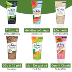 Sữa Rửa Mặt Có Hạt ST.IVES Tẩy Da Chết Chiết Xuất Thiên Nhiên