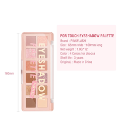 Phấn Mắt PINKFLASH 12 Ô Lâu Trôi Có Nhũ Ánh Kim Pink Dessert Pro Touch Eyeshadow Palette PF-E15