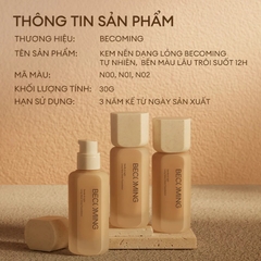 Kem Nền Da Dầu Mỏng Nhẹ Bền Màu Lâu Trôi Becoming Long Wear Sheer Foundation