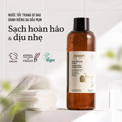 Nước Tẩy Trang Thuần Chay Làm Sạch Dịu Nhẹ Chiết Xuất Bí Đao Cocoon Winter Melon Micellar Water