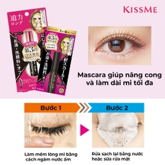 Mascara Chuốt Mi Kissme Làm Cong Mi, Chống Lem, Chống Trôi Hiệu Quả Heroine Mascara Advance Film 6g
