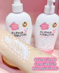 Sữa Dưỡng Thể Precious Skin Alpha Arbutin Dưỡng Trắng Da 3 Plus + Collagen 500ml