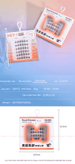 H-9077 - Mi Giả Từng Cụm HEY Tự Dính Không Dùng Keo, Phong Cách Hoa Hướng Dương (Cam)