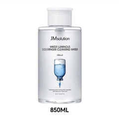 Nước Tẩy Trang Jmsolution Loại Bỏ Bụi Bẩn, Cấp Ẩm Water Luminous SOS Ringer Cleansing Water Black
