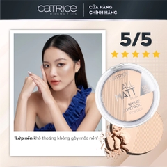 Phấn Phủ CATRICE Dạng Nén Kiềm Dầu All Matt Plus Shine Control Powder #010 Transparent 10g