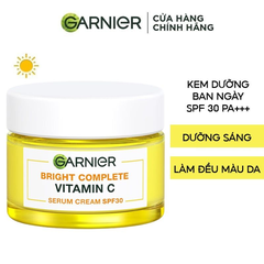 Kem Dưỡng Garnier Trắng Da Ban Ngày Light Complete Whitening Serum Cream SPF30 50ml