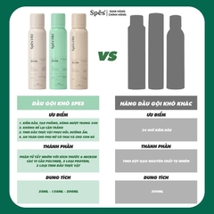 Dầu Gội Khô Làm Sạch, Tóc Bồng Bềnh, Không Bết Tóc SPES Washing-free Hair Spray