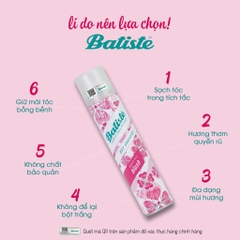 Dầu Gội Khô Batiste Giúp Làm Sạch, Tóc Bồng Bềnh Dry Shampoo 200ml